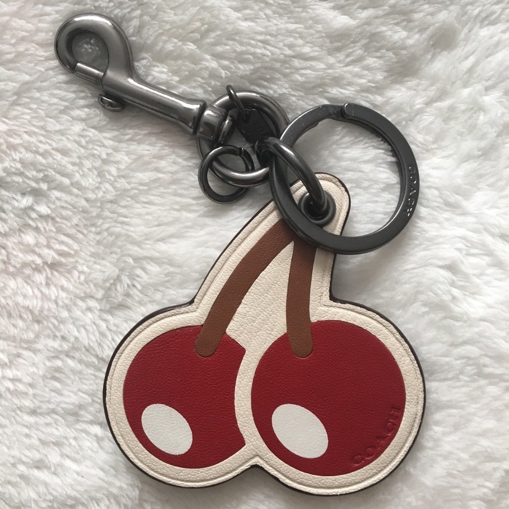 NWOT Coach Pac-Man Cherry Keychain